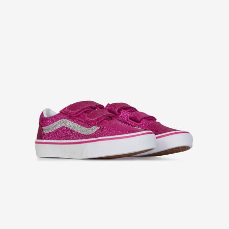 VANS old skool OLD SKOOL V GLITTER ROSE/BLANC CADET