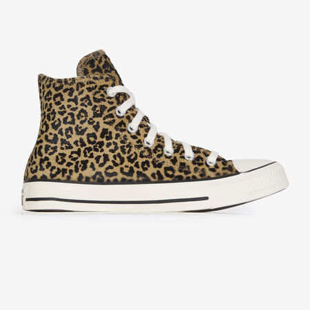 CONVERSE chuck taylor all star CTAS HI PONY HAIR LEOPARD MARRON/NOIR FEMME