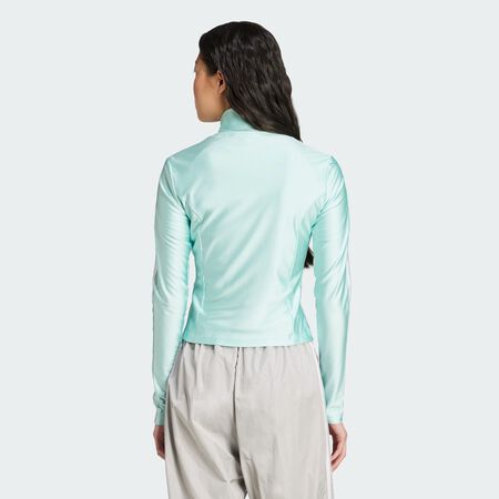 ADIDAS ORIGINALS Veste de survêtement 3 bandes slim Adicolor Semi Flash Aqua FEMME