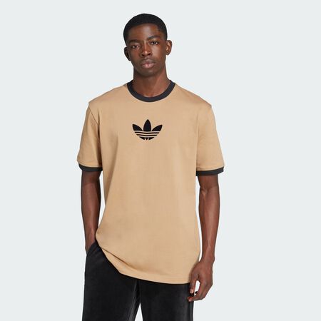 ADIDAS ORIGINALS T-shirt adidas Adicolor Loose 2000s Cali Beige / Black HOMME