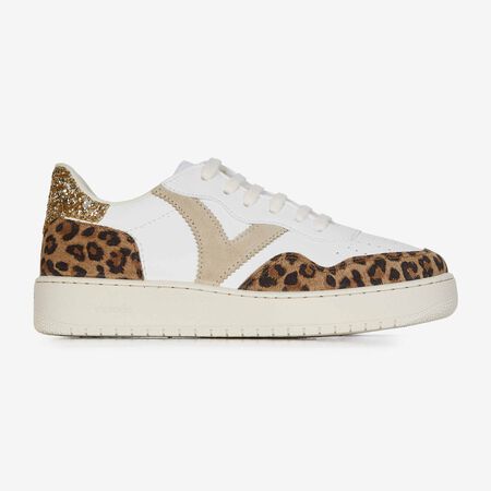 VICTORIA MADRID CHEETAH BLANC/BEIGE FEMME