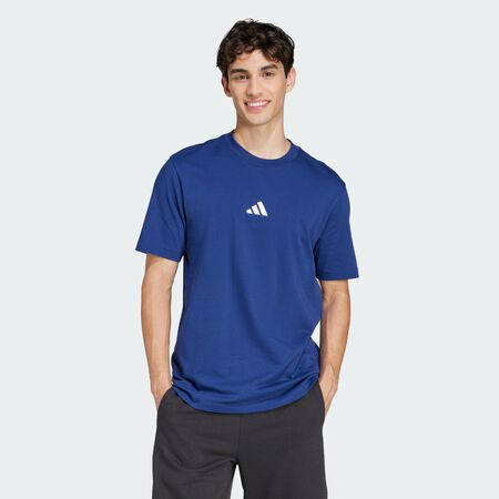ADIDAS SPORTSWEAR T-shirt jersey petit logo Essentials Dark Blue / White HOMME