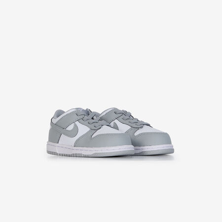 NIKE dunk DUNK LOW GREY/WHITE BABIES