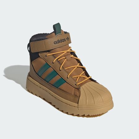 ADIDAS ORIGINALS Chaussure Superstar Winter Trek Enfants Bronze Strata / Collegiate Green / Golden Beige CADET