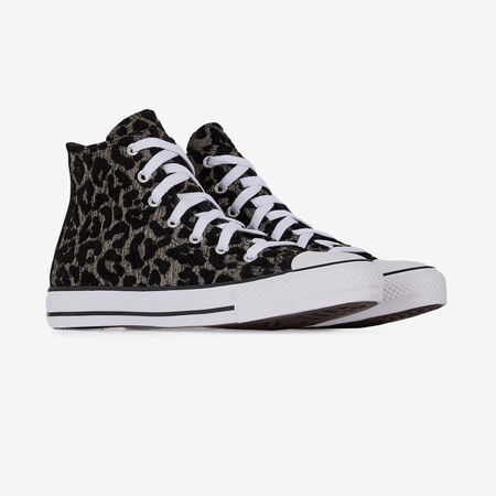 CONVERSE chuck taylor all star CHUCK TAYLOR ALL STAR HI LEOPARD BLACK/WHITE JUNIOR