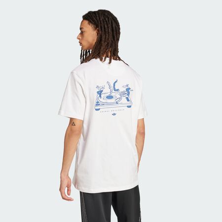 ADIDAS ORIGINALS T-SHIRT GRAPHIQUE DANCING White HOMME