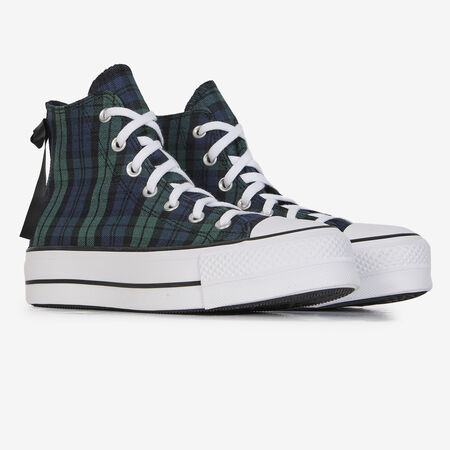 CONVERSE CHUCK TAYLOR ALL STAR LIFT HI BLEU/NOIR FEMME