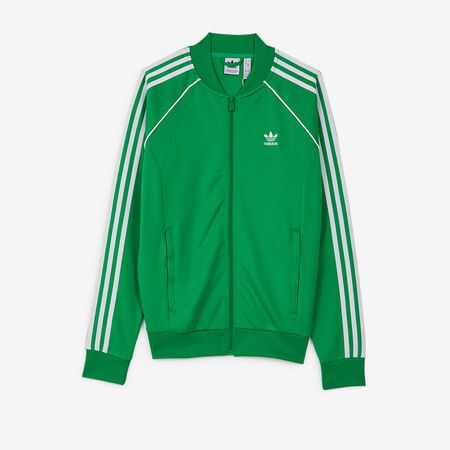 ADIDAS ORIGINALS JACKET FZ SUPERSTAR TRACKTOP VERT/BLANC FEMME