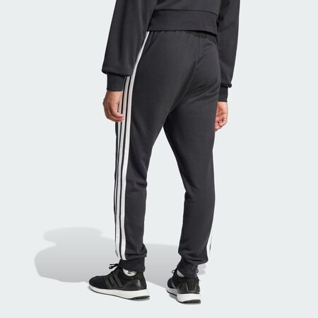 ADIDAS ORIGINALS Essential 3-Stripes French Terry Pants Black / White MEN