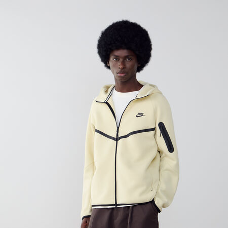 JACKET TECH FLEECE FZ : BEIGE/NOIR