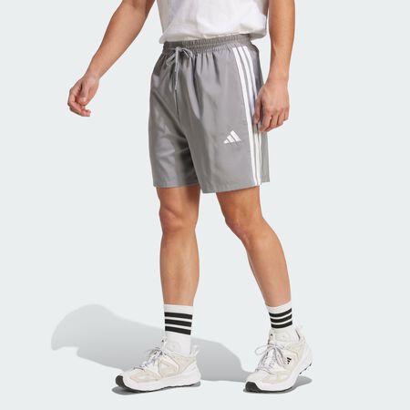 ADIDAS SPORTSWEAR Short Essentials 3 bandes Chelsea Grey Three / White HOMME
