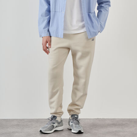 NEW BALANCE PANT JOGGER SMALL LOGO BEIGE MEN