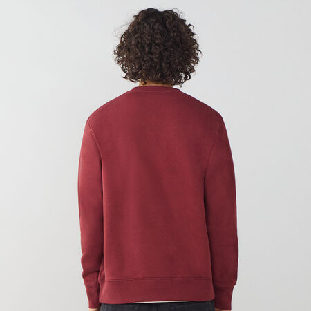 NIKE SWEAT CREW CLUB BORDEAUX/BLANC HOMME
