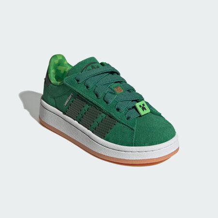 ADIDAS ORIGINALS campus Chaussure Campus 00s Confort Closure lacets élastiques X Minecraft Enfants Green / Core Black / Gum BÉBÉ