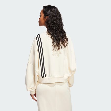ADIDAS ORIGINALS Sweat-shirt Adibreak Cropped Cream White FEMME