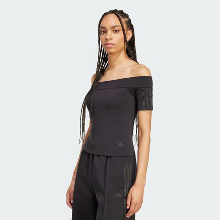 ADIDAS ORIGINALS T-Shirt manches courtes bandeau Adicolor Black FEMME