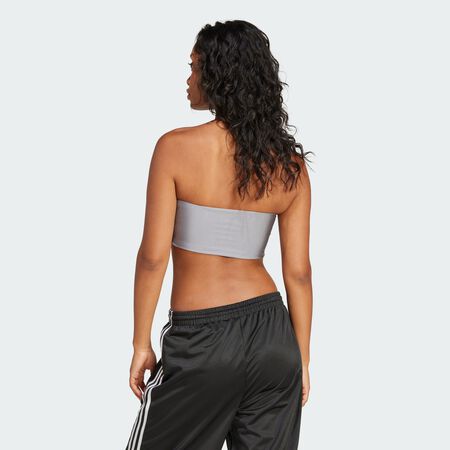 ADIDAS ORIGINALS Haut tube 3 bandes Grey Three FEMME