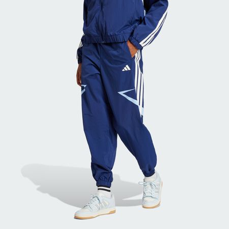 ADIDAS SPORTSWEAR Pantalon à revers Color Block 3 bandes Tiro Cut Dark Blue / Glow Blue FEMME