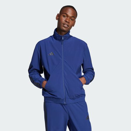 ADIDAS ORIGINALS Veste de survêtement tissée House of Tiro Dark Blue / Black HOMME