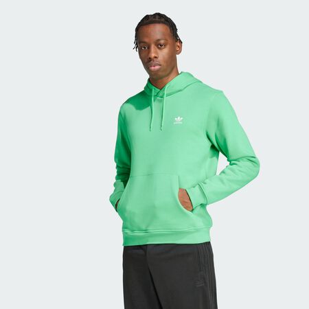 ADIDAS ORIGINALS HOODIE ESSENTIAL TREFOIL GREEN/WHITE MEN