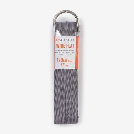 SOFSOLE LACET PLAT LARGE 120CM GREY UNISEX