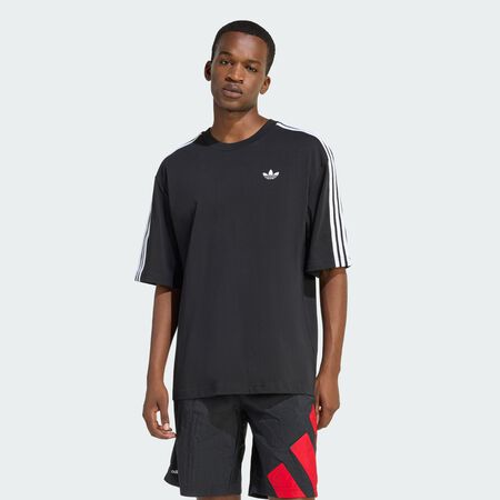 ADICOLOR 3-STRIPES OVERSIZED TEE : Black