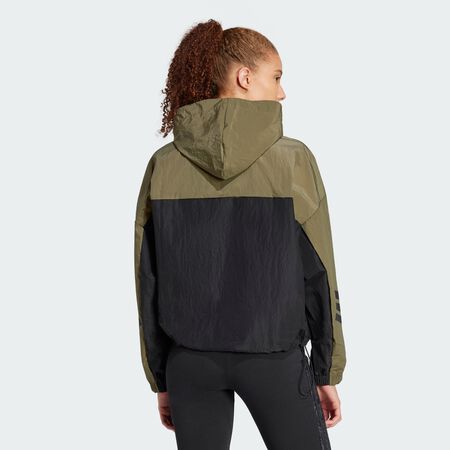 ADIDAS SPORTSWEAR Coupe-vent 3 bandes Future Icons Olive Strata FEMME