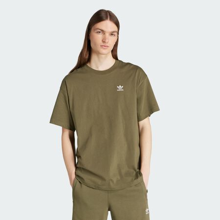 ADIDAS ORIGINALS Essential Color Logo Oversized Tee Olive Strata MEN