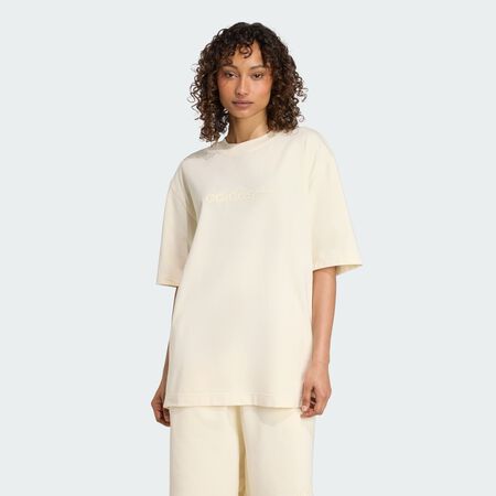 T-shirt oversize Essentials Linear : Cream White
