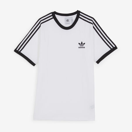 TEE SHIRT 3 STRIPES : BLANC/NOIR