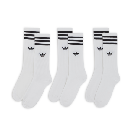 ADIDAS ORIGINALS CHAUSSETTES X3 CREW TREFOIL WHITE/BLACK UNISEX