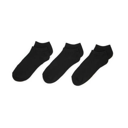 COURIR PACK CHAUSSETTES X3 INVISIBLES COURIR NOIR UNISEX