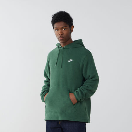 HOODIE CLUB SMALL LOGO : VERT/BLANC