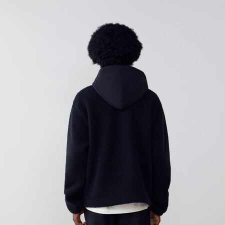JORDAN HOODIE HALF-ZIP SHERPA NOIR HOMME