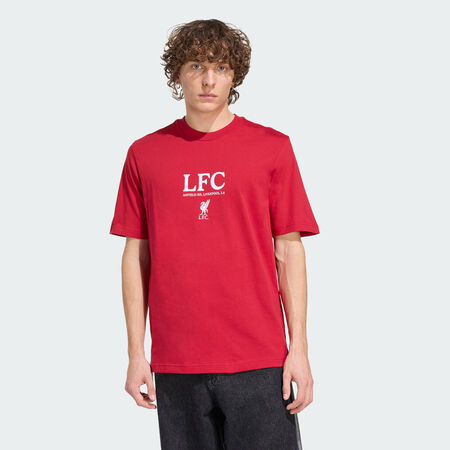 ADIDAS PERFORMANCE Liverpool FC Seasonal Graphic Tee Strawberry Red MEN