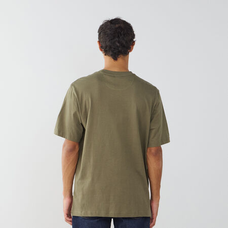 ADIDAS ORIGINALS TEE SHIRT ESSENTIAL TREFOIL KAKI HOMME