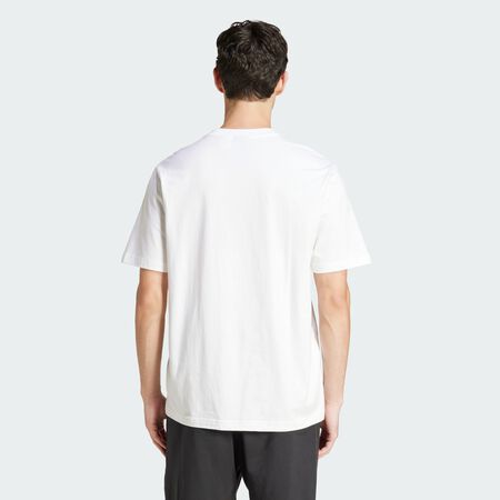 ADIDAS SPORTSWEAR T-shirt jersey Essentials Linear White / Black HOMME