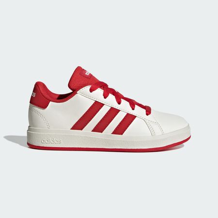 Chaussure Grand Court Lifestyle Tennis Lace-Up : Off White / Collegiate Red / Core Black