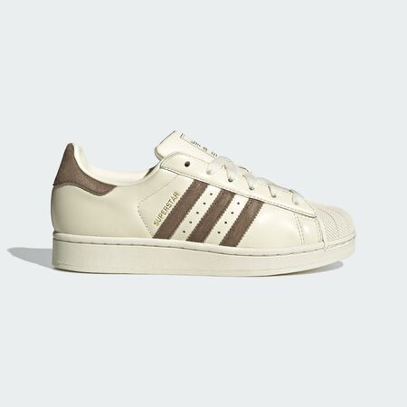 ADIDAS ORIGINALS superstar SUPERSTAR PONY HAIR BLANC/MARRON FEMME