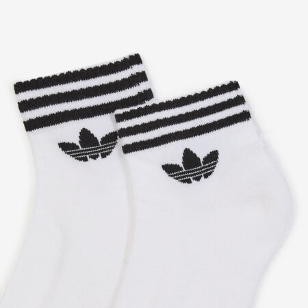 ADIDAS ORIGINALS CHAUSSETTES X3 ANKLE HALF-CUSHIONED BLANC/NOIR MIXTE