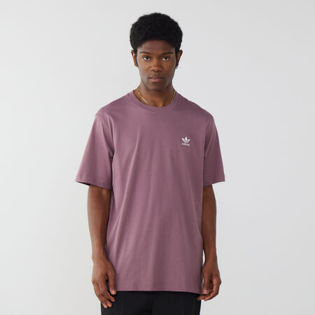 TEE SHIRT ESSENTIAL TREFOIL : VIOLET/BLANC