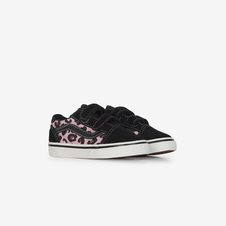VANS old skool OLD SKOOL V LEOPARD BLACK/PINK BABIES