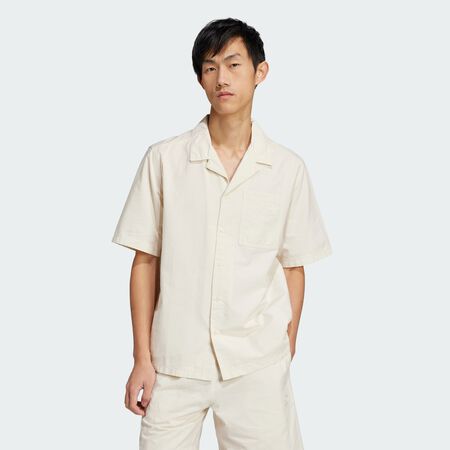 ADIDAS ORIGINALS Chemise manches courtes Essentials Seersucker Wonder White HOMME