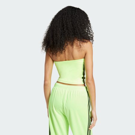ADIDAS ORIGINALS Haut tube 3 bandes Adicolor Signal Green / Black FEMME