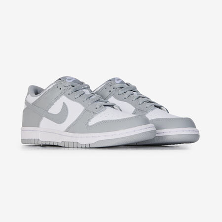 NIKE dunk DUNK LOW WHITE/GREY JUNIOR