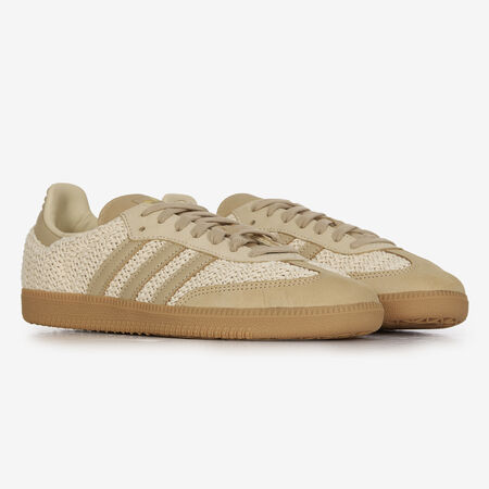 ADIDAS ORIGINALS samba SAMBA OG KNIT BEIGE/MARRON HOMME