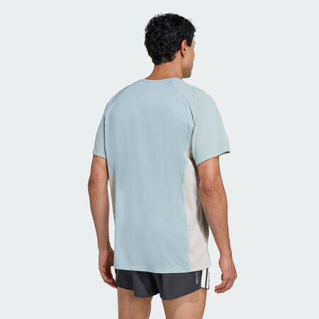 ADIDAS PERFORMANCE adi365Breeze Running Tee Wonder Sage / Beige MEN