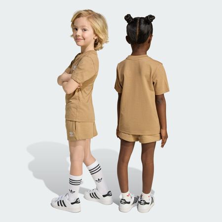 ADIDAS ORIGINALS Ensemble t-shirt et short enfants Cardboard CADET