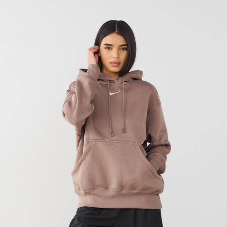 HOODIE PHOENIX LONG OVERSIZED : MARRON/BLANC