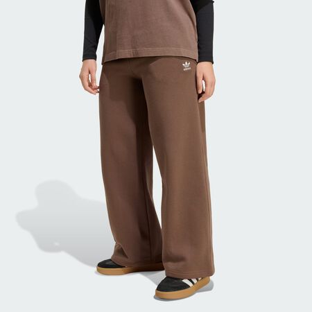 ADIDAS ORIGINALS Essentials Wide Leg Pant Fleece Earth Strata WOMEN